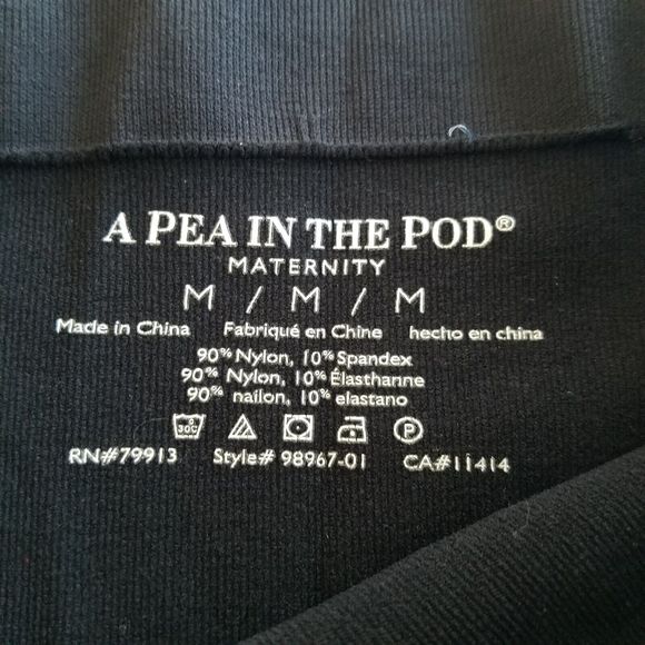 A PEA IN THE POD Womens M Bounceback Tummy Transformer Tube Black - Picture 3 of 5